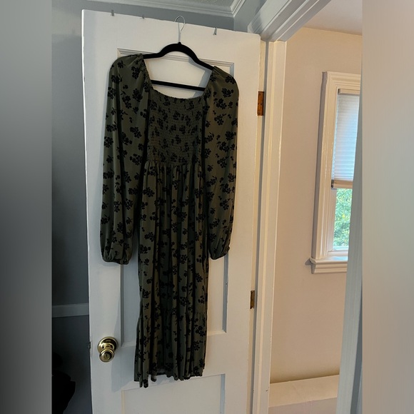 Gap Print Square Neck Midi Dress - Picture 2 of 3